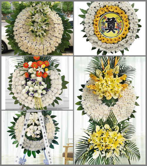 山西晋中昔阳县大寨镇神堂岭村花圈速递